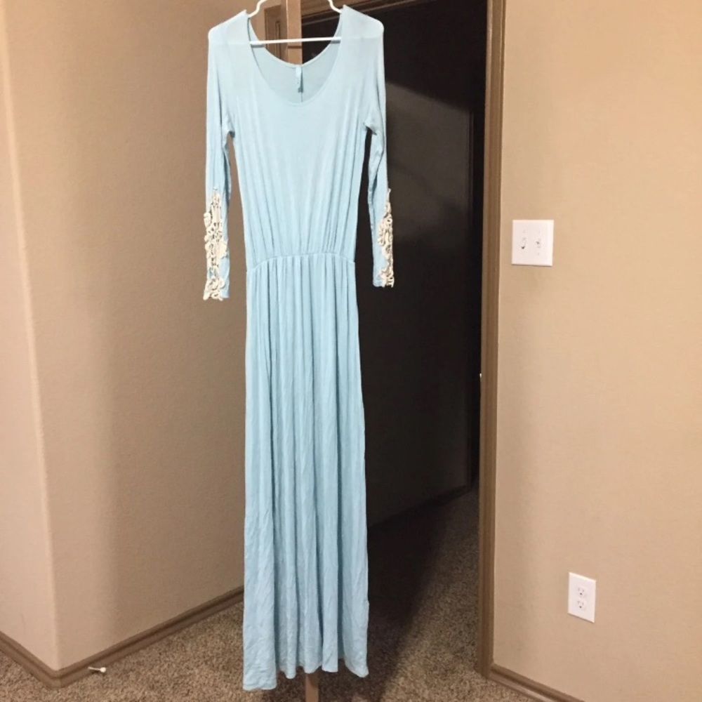 Blue maxi dress